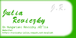 julia reviczky business card